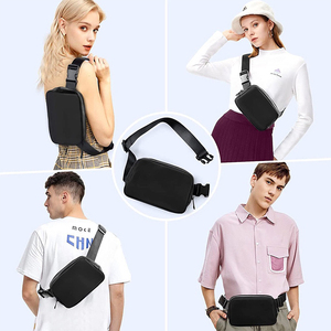 Top Quality 2026 Custom Vintage Leather Waist Bag Unisex Nylon Waist Bag Zipper Closure Multiple Colors Daily Use Fanny Packs - Product Image 6