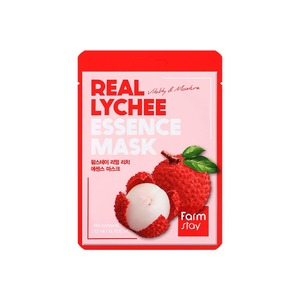 มาส์กหน้าสมุนไพร FARMSTAY REAL LYCHEE ESSENCE (10 ชิ้น) ขนาดพกพา ช่วยเติมความชุ่มชื้น กระชับผิว บำรุงผิว เหมาะสำหรับทุกสภาพผิว - Product Image 1