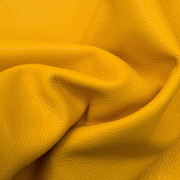 Kulit Sapi Pebble Grain Warna Kuning Dirancang Untuk Tas Kustom, Dompet, Tali Jam Tangan, Penjilidan Buku, Pelapis Dengan Hasil Akhir Sempurna
