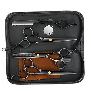 Hair Scissor <b>Set</b> Home Use Hair Hairdressing Scissors Kit Hair Clipper <b>Razor</b> Thinning Cutting - Product Image 3