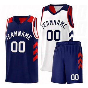 Ensembles d'uniformes de basketball personnalisables, légers et respirants, grandes tailles, pour hommes adultes, maillots et shorts de sport pour équipes - Product Image 1