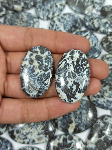 Lot de cabochons en agate de pyrite Dendrite Natrual Cristal de quartz poli à la main Vente en gros de cabines de pierres précieuses semi-précieuses - Product Image 3
