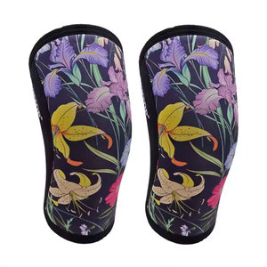 Genouillère en néoprène à fermeture par tirette, respirante, protection pour toutes les saisons, universelle, unisexe, grise avec bordure noire - Product Image 3