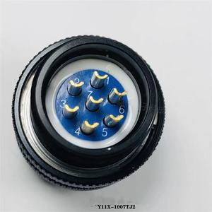 Y11X-0804ZK10 4Pin Rubber Sealed Circular Aviation Receptacle Female Contacts Bayonet Connector With K10 <b>Cable</b> Clamp - Product Image 4