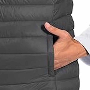 Men's Winter Embossed <b>Bubble</b> Puffer Jacket With Fleece Lining Clearance Thermal Factory Direct Jackets <b>Top</b> - Product Image 2