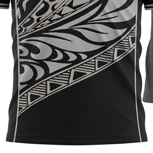 Maillot de football unisexe personnalisé par sublimation, col ras du cou, manches courtes, léger, 100 % polyester, dégradé de couleurs, anti-humidité - Product Image 6