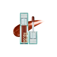 Rouge noir coréen double couche sur velours brillant à lèvres plus dodu vente à chaud brillant à lèvres de base de marque privée hydratant forme de gel brillant