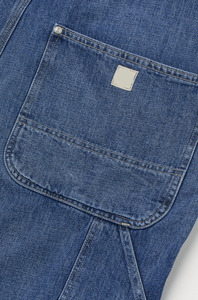 Salopette en jean pour homme, taille haute, coupe classique, couleur unie, style décontracté, automne - Product Image 6