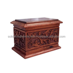Boîte d'urne en bois faite à la main pour cendres humaines urnes funéraires pour hommes et femmes urnes de haute qualité - Product Image 1
