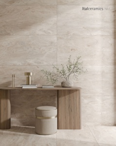 Azulejo de Pared de Porcelana Pulida de Lujo Vigo Marfil Premium, 600x600mm, Antibacteriano, Elegante Diseño Inspirado en Mármol Marfil para Dormitorio - Product Image 1