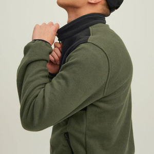 Veste légère en laine 100% pour homme, imprimée et brodée, respirante, en polaire, coupe ample, séchage rapide, écologique - Product Image 4