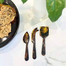 Marble <b>Cheese</b> <b>Knife</b> <b>Set</b> with Resin Handle Durable <b>Cheese</b> Tools for Food Contact - Product Image 4