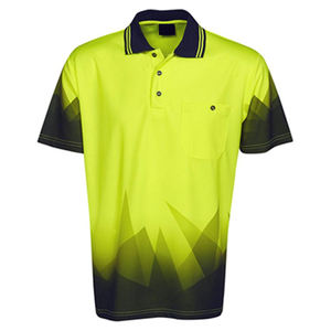 Polo de Fábrica OEM de Secado Rápido, Manga Corta, para Golf, Casual, con Patrón Sólido, Tejido de Punto, Sublimado, Transpirable - Product Image 2