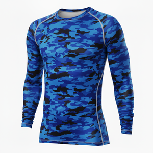 Men Long Sleeve Quick Dry Plus Size <b>Compression</b> <b>Shirts</b> Rash Guard Bjj Rash guard MMA Rash Guards For Sale - Product Image 2