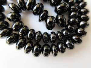 Cuentas Redondas de Espinela Negra, Cuentas Redondas Lisas de Espinela en Hilo para la Fabricación de Joyas DIY - Product Image 2