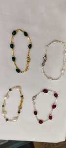 Freshwater Pearl and Natural Stone Beaded <b>Bracelets</b> Handmade Gemstone Pearl <b>Stretch</b> <b>Bracelets</b> Fashion Jewelry - Product Image 5