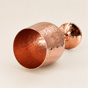 Luxury Pure Copper <b>Wine</b> Glass Stemware Hand-Hammered Metal <b>Goblet</b> For Party Events And Wedding Decorative Tableware On Sale - Product Image 3