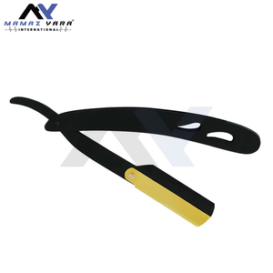 Professional Barber Straight Razor Stainless Steel Replaceable Blade <b>Swing</b> Lock Razor with Custom Color Steel Handle Straight - Product Image 3
