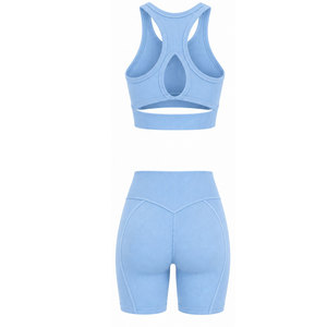 Ensemble de sport 2 pièces tendance pour femme – Tenue de yoga extensible et respirante pour la gym, le fitness, la course et l'exercice - Product Image 2