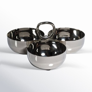 Juego de Tazones para Servir Hechos a Mano, Irregulares, de Aluminio Resistente, Diseño Wabi Sabi, Acabado Mate, Vajilla Decorativa para Fiestas - Product Image 4