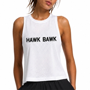 Custom Women <b>Mesh</b> Tank <b>Top</b> Sleeveless Sports Gym Fitness Workout Training Vest Quick Dry Lightweight Design tank <b>Top</b> - Product Image 1