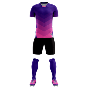 เสื้อฟุตบอลใหม่ปี 2025 แบบพิมพ์ลายด้วยความร้อน ชุดเสื้อและกางเกงฟุตบอล ปรับแต่งได้เต็มรูปแบบ ชุดฟุตบอล 100% โพลีเอสเตอร์ - Product Image 1