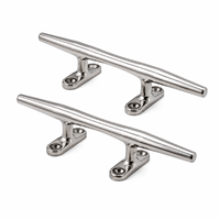 Nouvelle griffe de pont robuste en acier inoxydable 316 noir poli miroir de 8 pouces pour bateaux et applications marines, pour remplacement/réparation