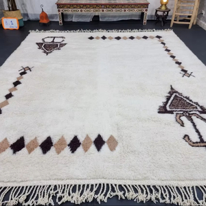 High Quality Hand Knotted Wool Berber Rugs Multicoloured Woven Area Rug Set for Living Room for Christmas Events-<b>Dropshipping</b> - Product Image 1