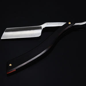 Oro dollaro tagliato gola rasatura dritto riutilizzabile in acciaio al carbonio <span class=keywords><strong>rasoio</strong></span> <span class=keywords><strong>da</strong></span> <span class=keywords><strong>barbiere</strong></span> con supporto uomo <span class=keywords><strong>rasoio</strong></span> di sicurezza rasoi in legno per il viso - Product Image 2