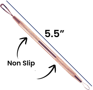 High Quality Stainless Steel Comedone <b>Extractor</b> Tool | Professional Double-Ended Acne & Blackhead Remover - Product Image 2