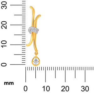 Aurora Knot Lab Grown Diamond Drop <b>Earrings</b> Twisted Design 14K Yellow Gold <b>Infinity</b> Curve Dangle - Product Image 5