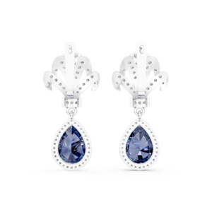 Boucles d'oreilles en argent 925 avec diamant de laboratoire pour femmes, certifiées IGI, RJC, ODM, OEM, fabricant éthique de bijoux fins, vente en gros EA502287 - Product Image 3