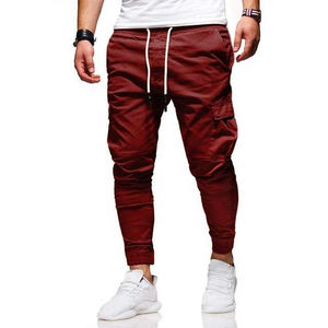 Pantalones Cargo Ligeros para Hombre al por Mayor de Fábrica, Elegantes, para Trabajo al Aire Libre, con Múltiples Bolsillos, Transpirables, con Cintura Elástica - Product Image 1