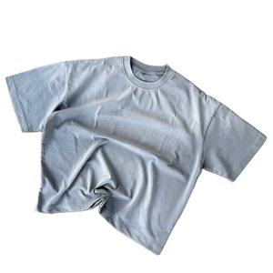 เสื้อยืดแขนยาวสองชั้นของผู้ชายผ้าฝ้าย100% ทรงหลวมโอเวอร์ไซส์ล้างลายกรด - Product Image 4