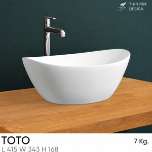 Lavabo de salle de bain moderne à poser avec robinet, finition chromée, capacité 12L, drain inclus - Product Image 2