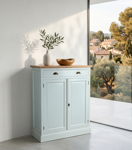 ตู้เก็บของขนาดเล็ก ดีไซน์มินิมอล ทำจากไม้สักแท้ แข็งแรง ทนทาน สำหรับพื้นที่จำกัด - Product Image 3