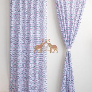 Cortinas de Estilo Pastoral con Estampado Floral, 100% Algodón, Personalizables, Ecológicas, que Filtran la Luz, para Hogar y Oficina, Uso en Todas las Estaciones - Product Image 5