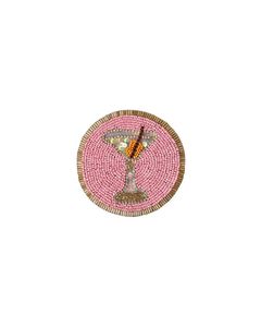 Magnifique dessous-de-verre brodé à la main avec des motifs floraux pour des accessoires de maison élégants - Product Image 4