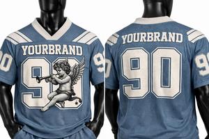 Conjunto de Camiseta y Pantalones Cortos de Fútbol Americano de Buena Calidad, Uniforme Deportivo Transpirable, Ropa de Equipo Personalizada para Entrenamientos y Partidos - Product Image 5