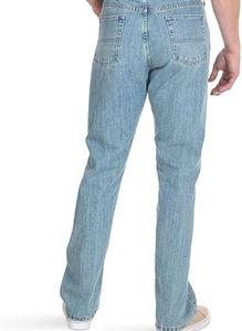 กางเกงยีนส์ผู้ชายเอวกลาง ผ้าฝ้ายผสมสแปนเด็กซ์ คุณภาพสูง ป้องกันรอยยับ น้ำหนักเบา สั่งทำโลโก้ได้ - Product Image 5