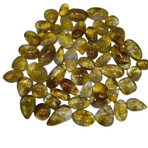 KHUSHI <b>GEMS</b> <b>STONE</b> Natural Citrine Oval Cut Gemstone Golden Yellow From Rajasthan 20-45mm for Jewelry Making - Product Image 2