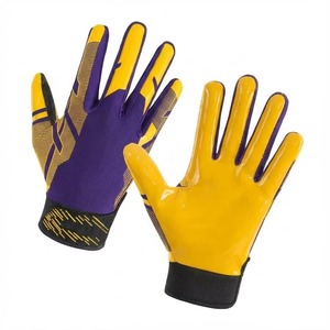 Custom Professional American Football Goalkeeper Gloves Hand Grips Adjustable Wrist Strap Customized Color Logo Printing Gloves - Product Image 6