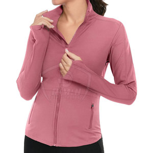 Gym Wear High Performance Breathable Quick Dry Full Zip <b>Workout</b> Regular Fit Women Gym <b>Jackets</b> Running & Fitness Use - Product Image 5