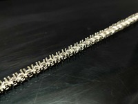 Proveedor de Joyería con MOQ Bajo: Montura de Cadena de Tenis de Plata de Ley 925 con Engaste de Puntas Redondas de 5mm, Montura de Collar en Blanco de Alto Pulido