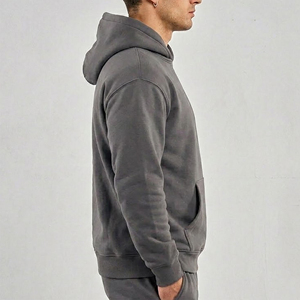 Sweat-shirts à capuche pour hommes en molleton épais polyester/coton, grande taille, respirants, pour l'hiver, OEM/ODM, haute qualité - Product Image 3