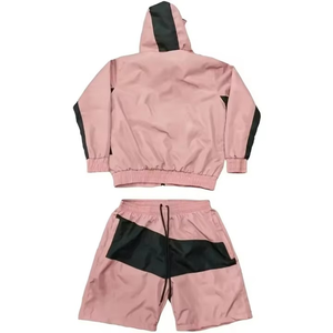 ชุดเซ็ตฤดูร้อนสไตล์โดดเด่น ลายพิมพ์แบบ Heat-Transfer ตัดต่อผ้าแบบ Patchwork เสื้อแจ็คเก็ตกันลมสั่งทำพิเศษ ผ้าทอสไตล์ฮิปฮอป ไซส์พลัส กันลม ระบายอากาศได้ดี - Product Image 6