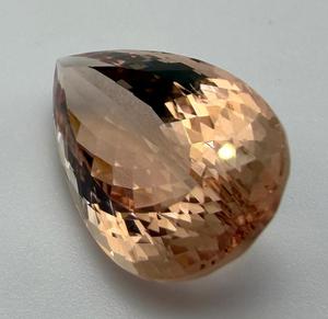 Pierre précieuse naturelle Shamim Gems Morganite 13,92 carats taille libre coupe poire pêche pierre lâche authentique pour la fabrication de bijoux - Product Image 4