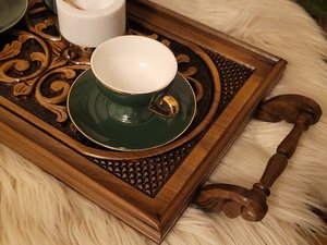 Bandeja de Madera Ligera para Servir Frutas, Diseño Artesanal Moderno de Belladec, Color Personalizado, Tamaño Personalizado, Multi-pieza, para Hogar y Hotel - Product Image 4