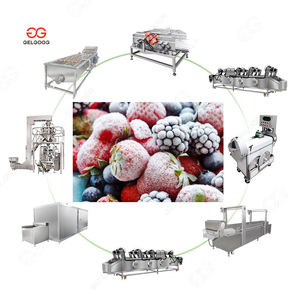 Tunnel <b>Freezer</b> Industrial Quick Freezing Machine Automatic Washing Drying Cryogenic Strawberry Blueberry Fruit - Product Image 2
