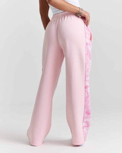 Custom Logo <b>Womens</b> Field Oversized Wide Leg <b>Joggers</b> With <b>Camo</b> Print Panelling Cotton Blended Breathable <b>Women's</b> Pants & Trousers - Product Image 2